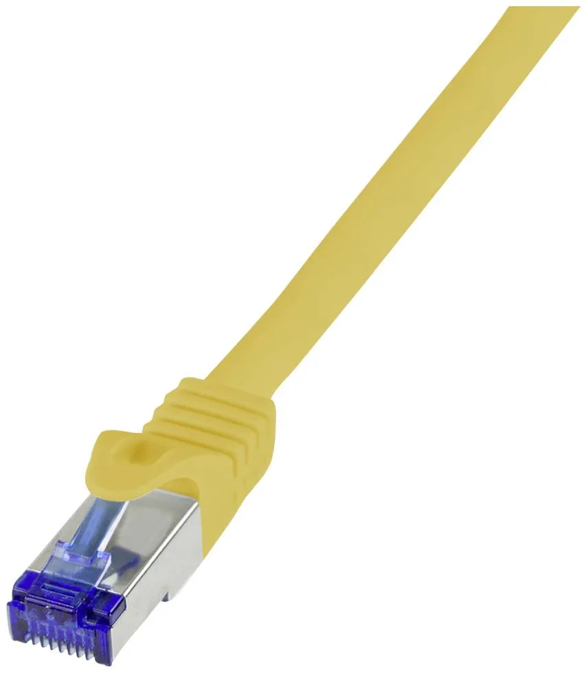 Patchkabel Ultraflex, Cat.6A, S/FTP, gelb, 0,5 m fra LogiLink – produktbillede