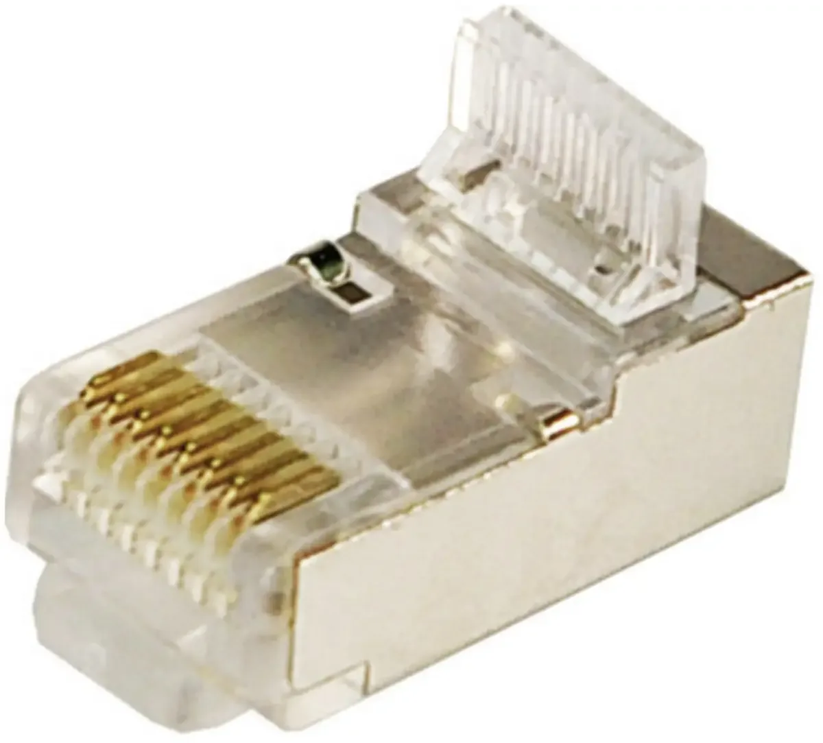 RJ45-Modularstecker CAT 5e, geschirmt MP0004 Stecker, gerade Pole: 8P8C Polzahl Sensoren 8P8C Silber 100 St. by LogiLink – product photo