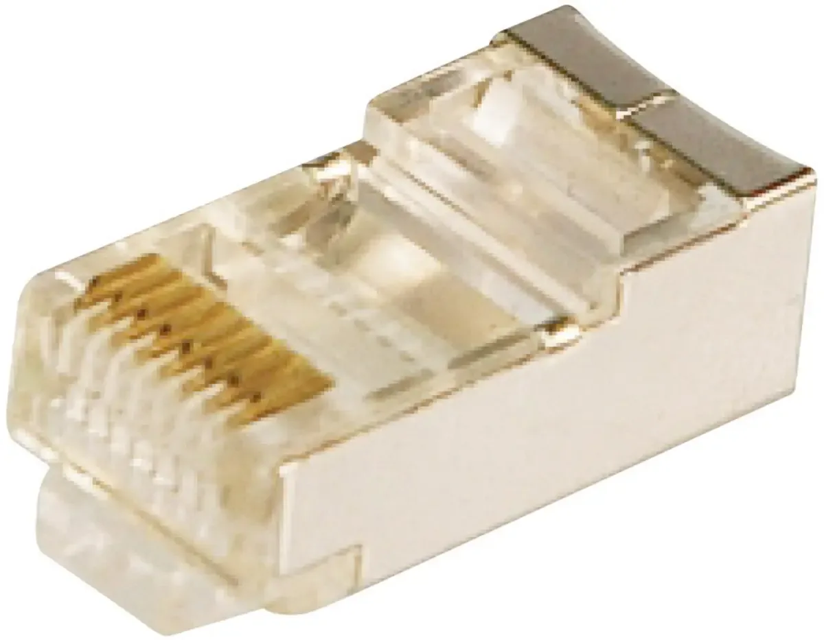 Fiche modulaire RJ45 mâle CAT 5e LogiLink MP0003 RJ45 mâle, droit Pôle: 8P8C argent 100 pc(s) de LogiLink – photo produit