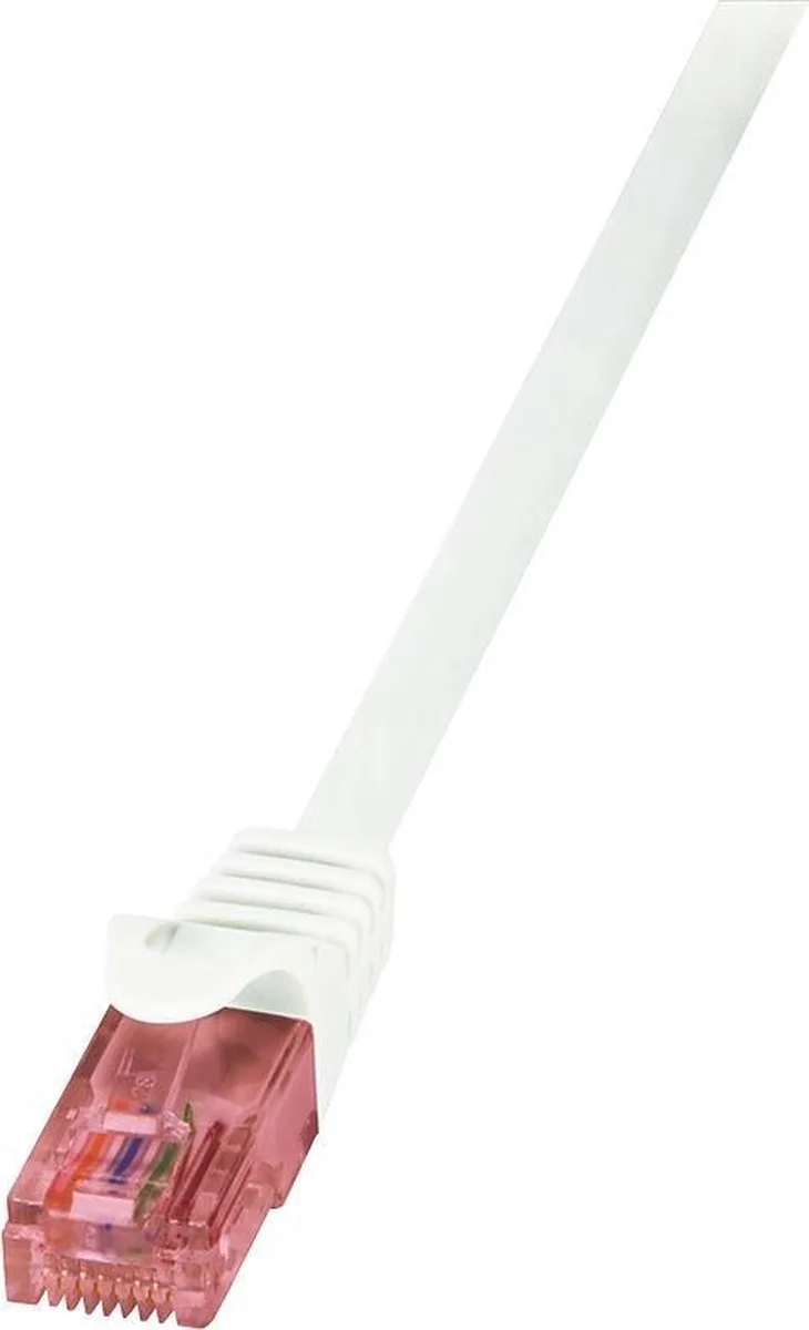 UTP CAT6 1.5m LSZH - 100% koper - Netwerkkabel - Computerkabel - Kabel van LogiLink in Wit – productfoto