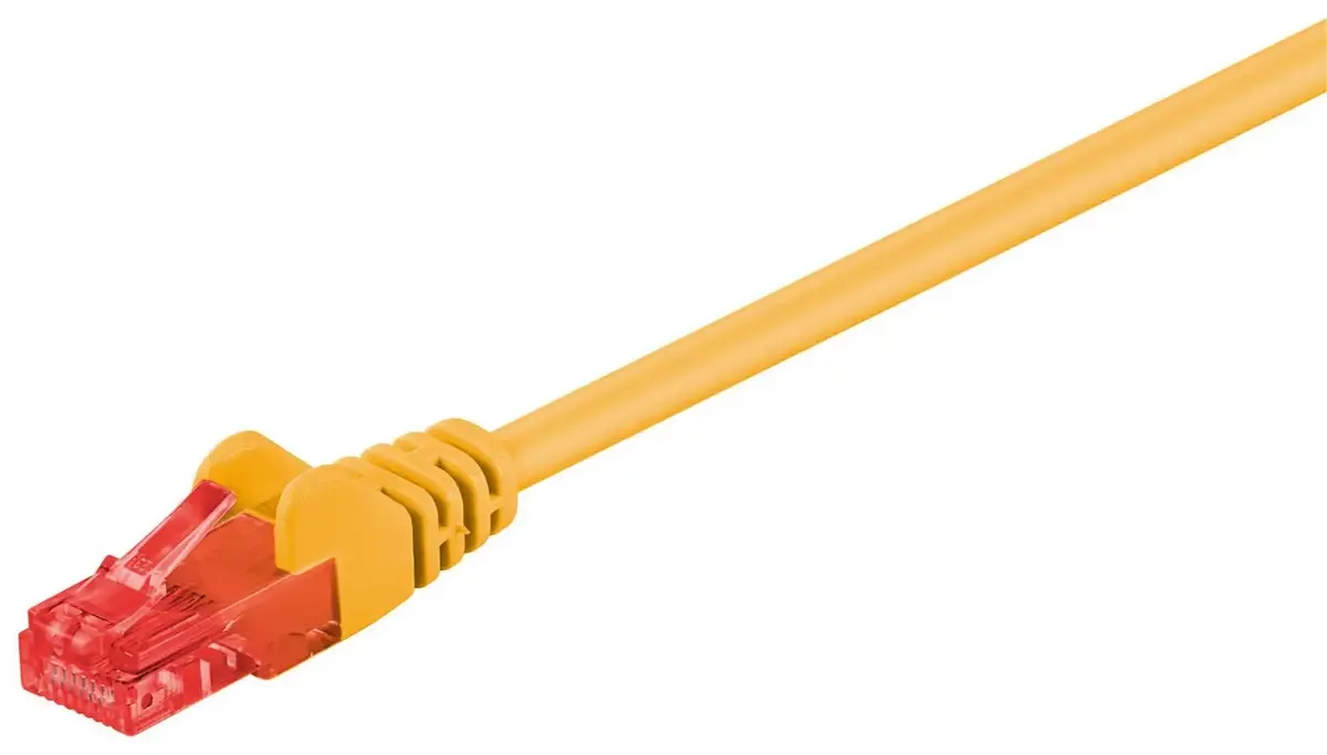 B-UTP6005Y RJ45 netwerkkabel, patchkabel 0.5 m, 1 st. van Microconnect in Geel – productfoto