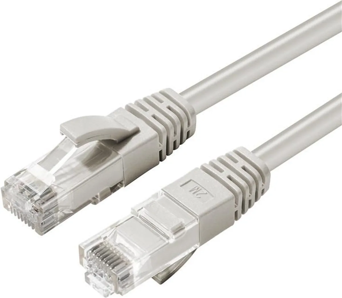 MC-UTP6A015 netwerkkabel 1,5 m Cat6a U/UTP (UTP) Rond van Microconnect in Grijs – productfoto