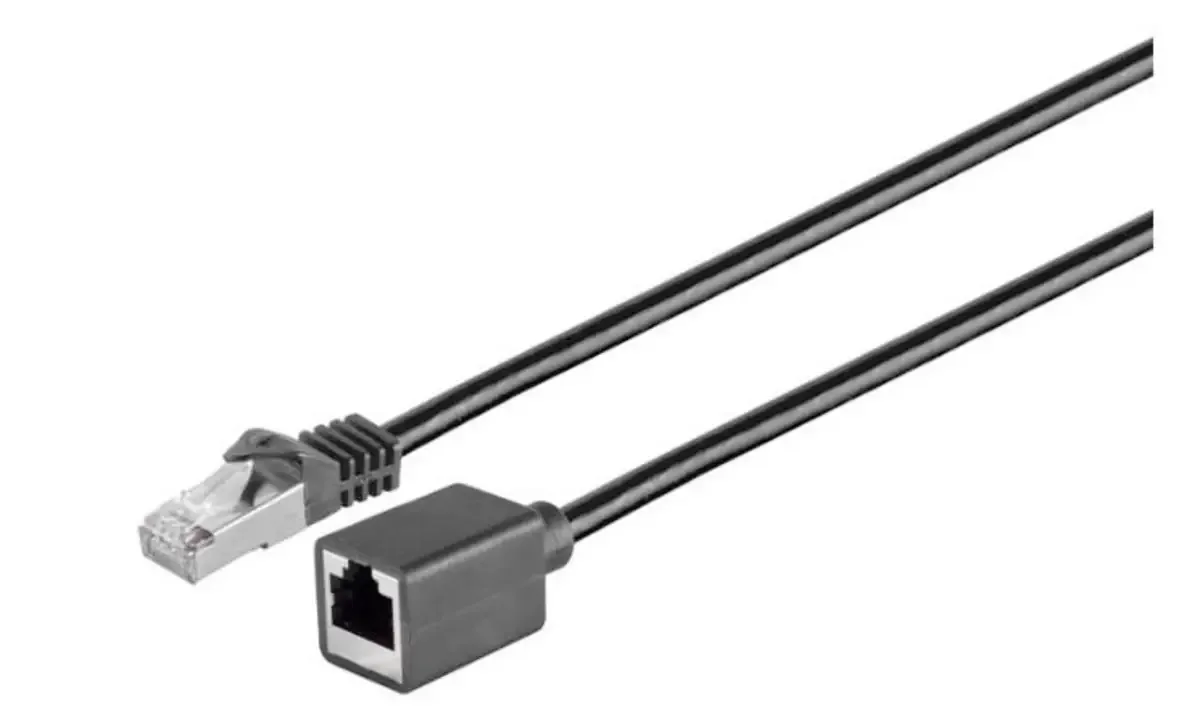 STP601SEXT RJ45 Patchkabel 1 m Schwarz 1 St. van Microconnect – productfoto