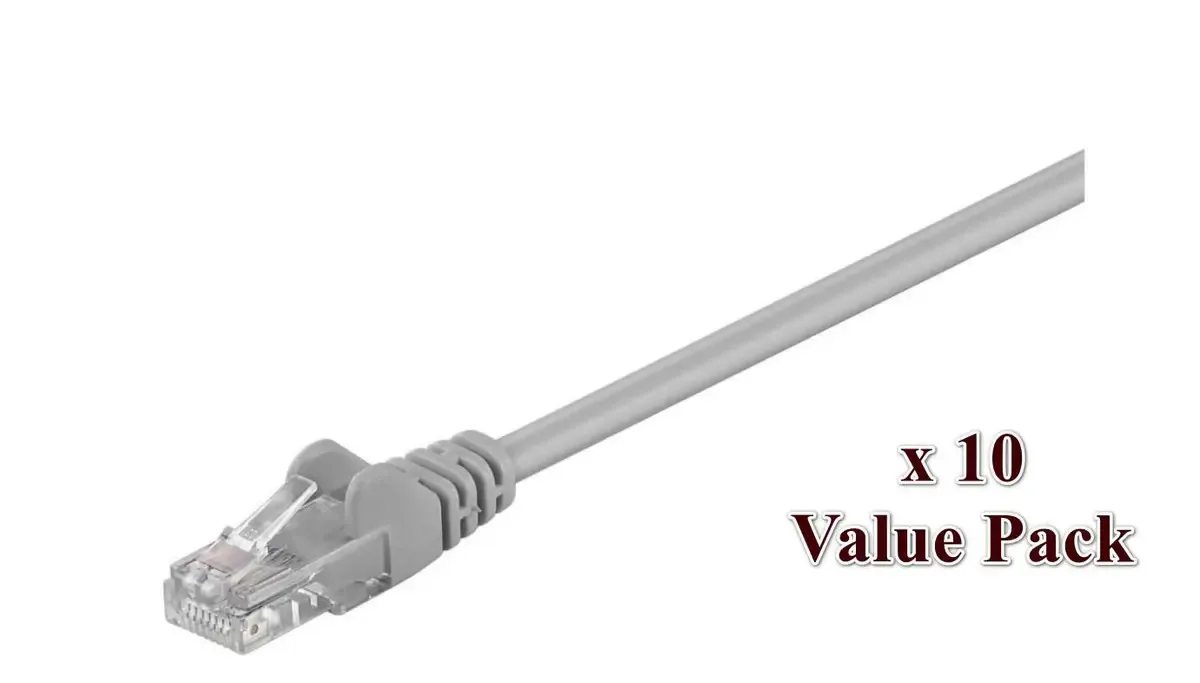 V-UTP505VP RJ45 Patchkabel 5 m Grau 10 St. van Microconnect – productfoto