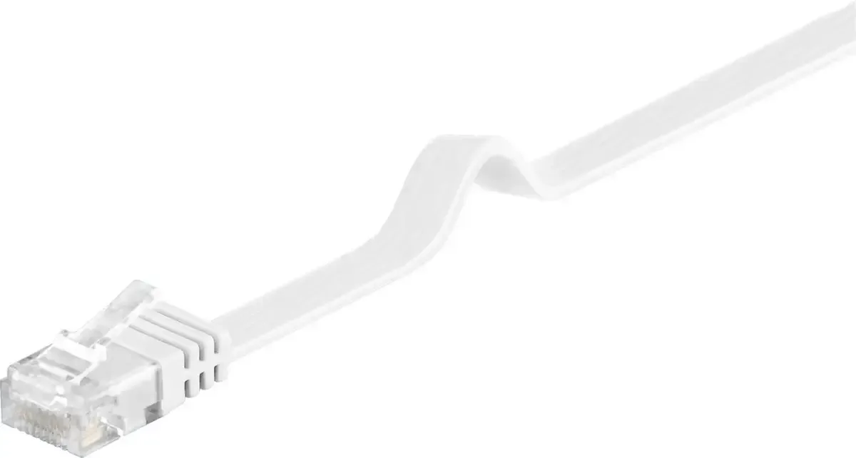 V-UTP607W-FLAT RJ45 netwerkkabel, patchkabel 7 m, 1 st. van Microconnect in Wit – productfoto