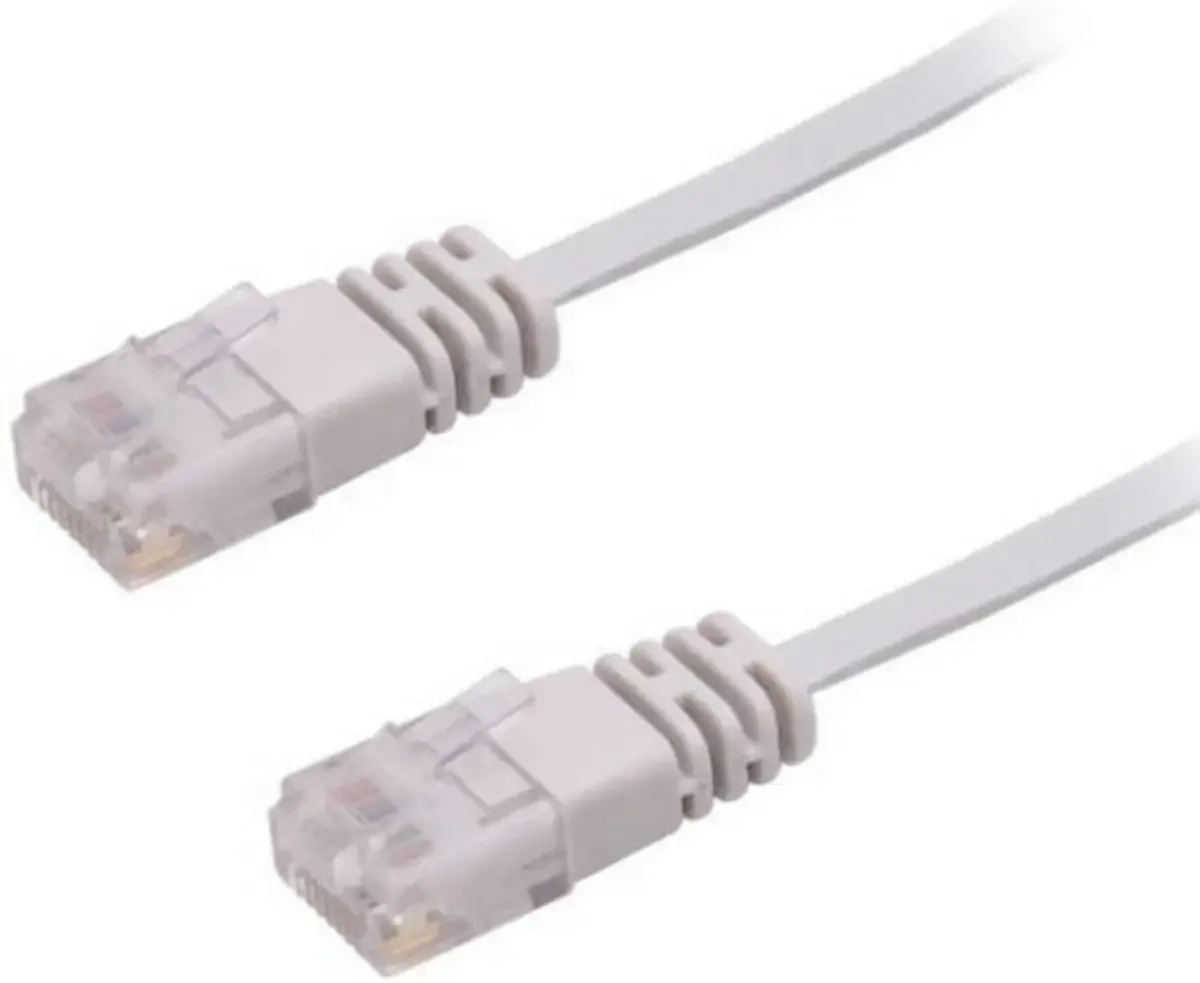 V-UTP610-FLAT RJ45 netwerkkabel, patchkabel 10 m, 1 st. van Microconnect in Grijs – productfoto