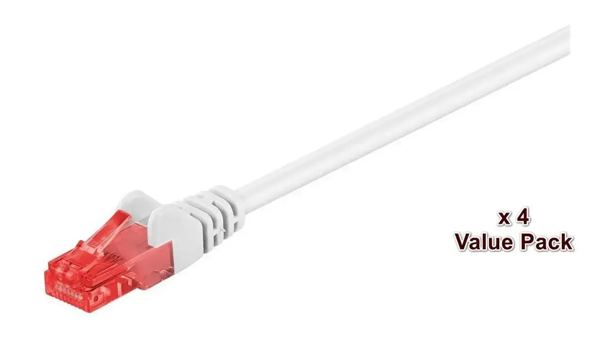 V-UTP620WVP RJ45 netwerkkabel, patchkabel 20 m, 4 st. van Microconnect in Wit – productfoto