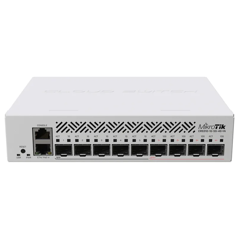 CRS310-1G-5S-4S+IN network switch by MikroTik – product photo