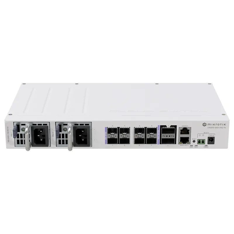 CRS510-8XS-2XQ-IN network switch von MikroTik – Produktfoto