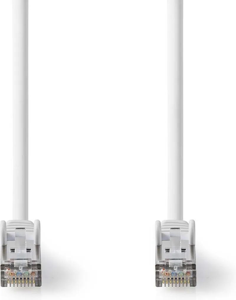 Cat 8.1 Netwerkkabel - S/FTP - RJ45 Male - RJ45 Male - 15.0 m - Rond - LSZH - Label van Nedis in Wit – productfoto