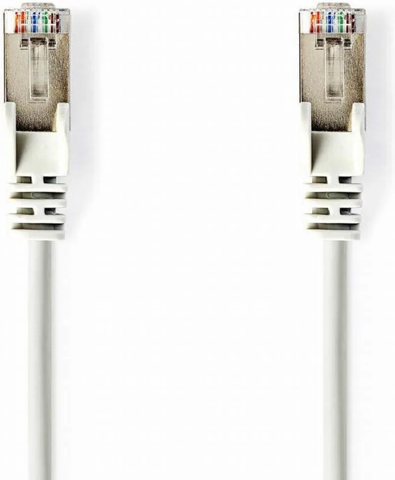 CAT5e-Kabel | SF/UTP | RJ45 Male | RJ45 Male | 10.0 m | Rond | PVC | Blister van Nedis in Wit – productfoto