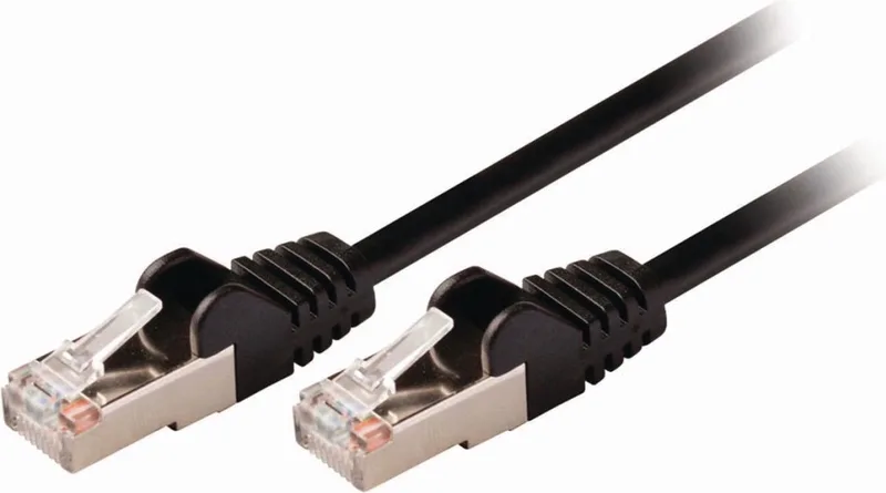 CAT5e Netwerkkabel - SF/UTP - RJ45 Male - RJ45 Male - 1.00 m - Rond - PVC - Envelop by Nedis in Black – product photo