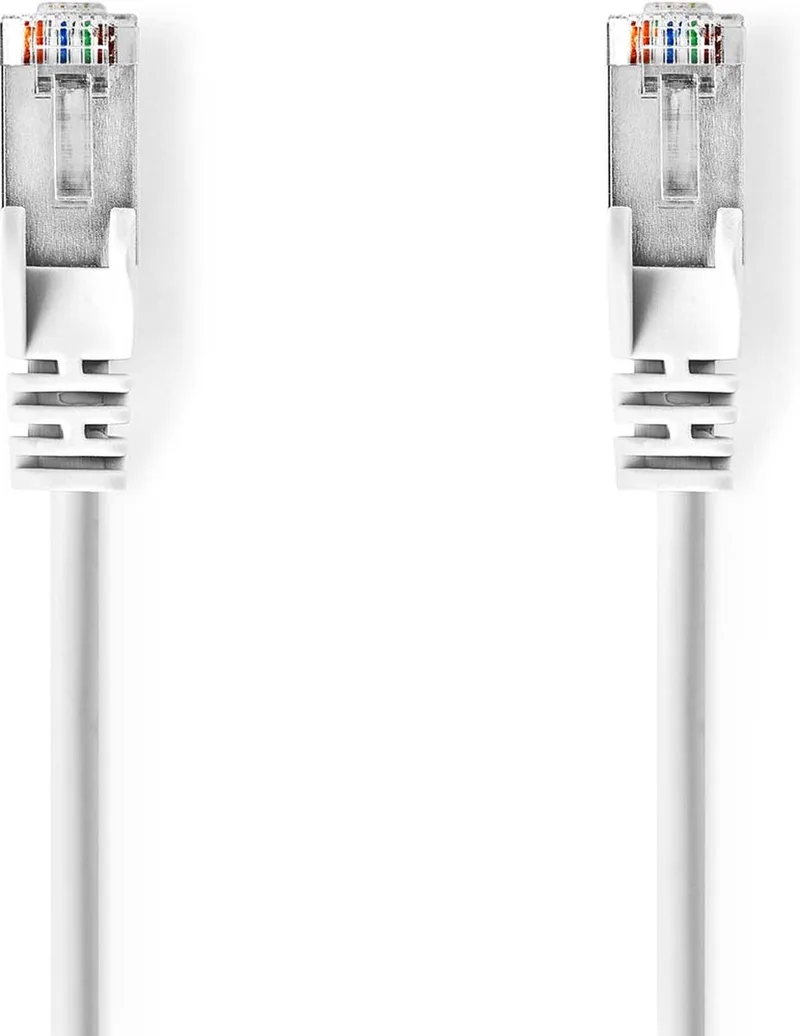 CAT5e Netwerkkabel - SF/UTP - RJ45 Male - RJ45 Male - 1.50 m - Rond - PVC - Envelop de Nedis en Blanc – photo produit