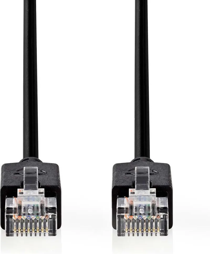 CAT5e Netwerkkabel - U/UTP - RJ45 Male - RJ45 Male - 15.0 m - Rond - LSZH - Window Box de Nedis en Anthracite – photo produit
