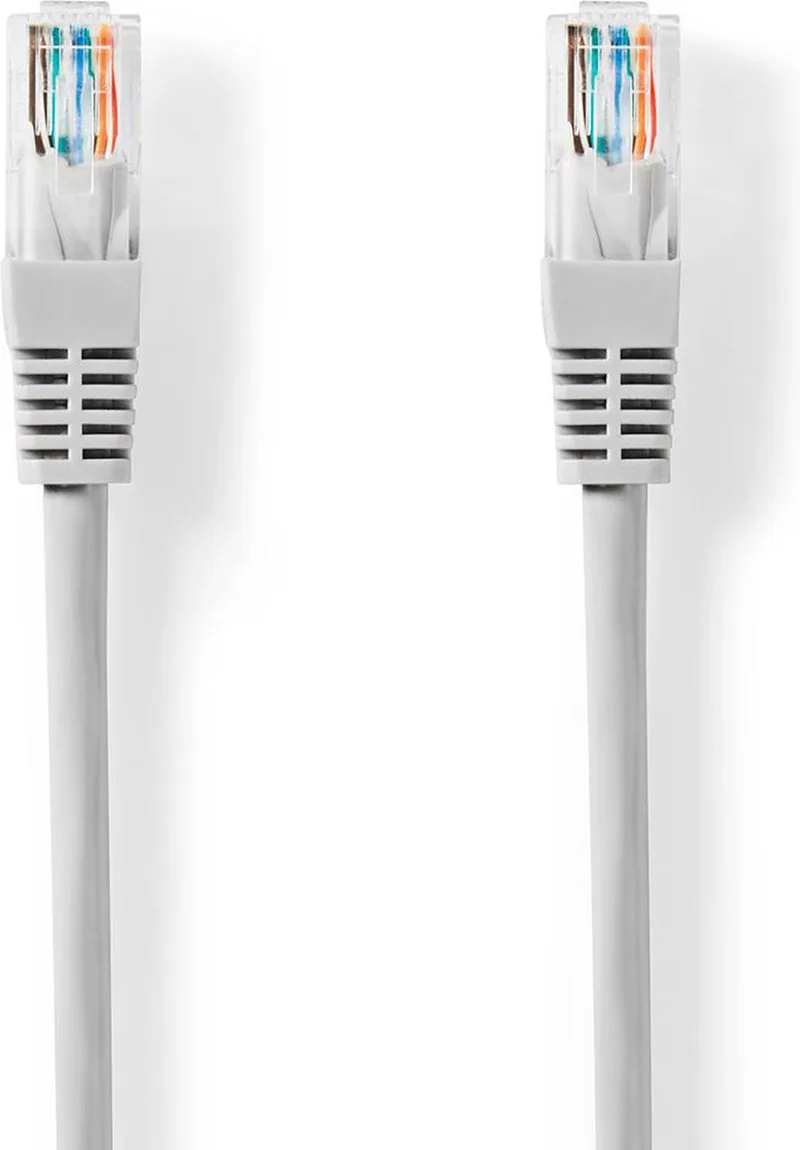 CAT5e Netwerkkabel - U/UTP - RJ45 Male - RJ45 Male - 20.0 m - Rond - PVC - Label de Nedis en Gris – photo produit