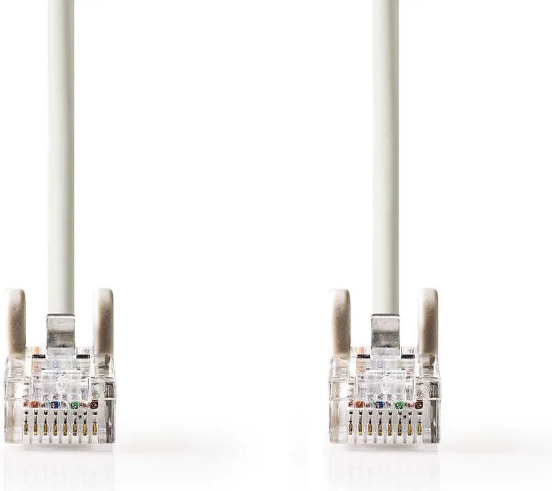 CAT5e Netwerkkabel - U/UTP - RJ45 Male - RJ45 Male - 3.00 m - Rond - PVC - Envelop de Nedis en Gris – photo produit