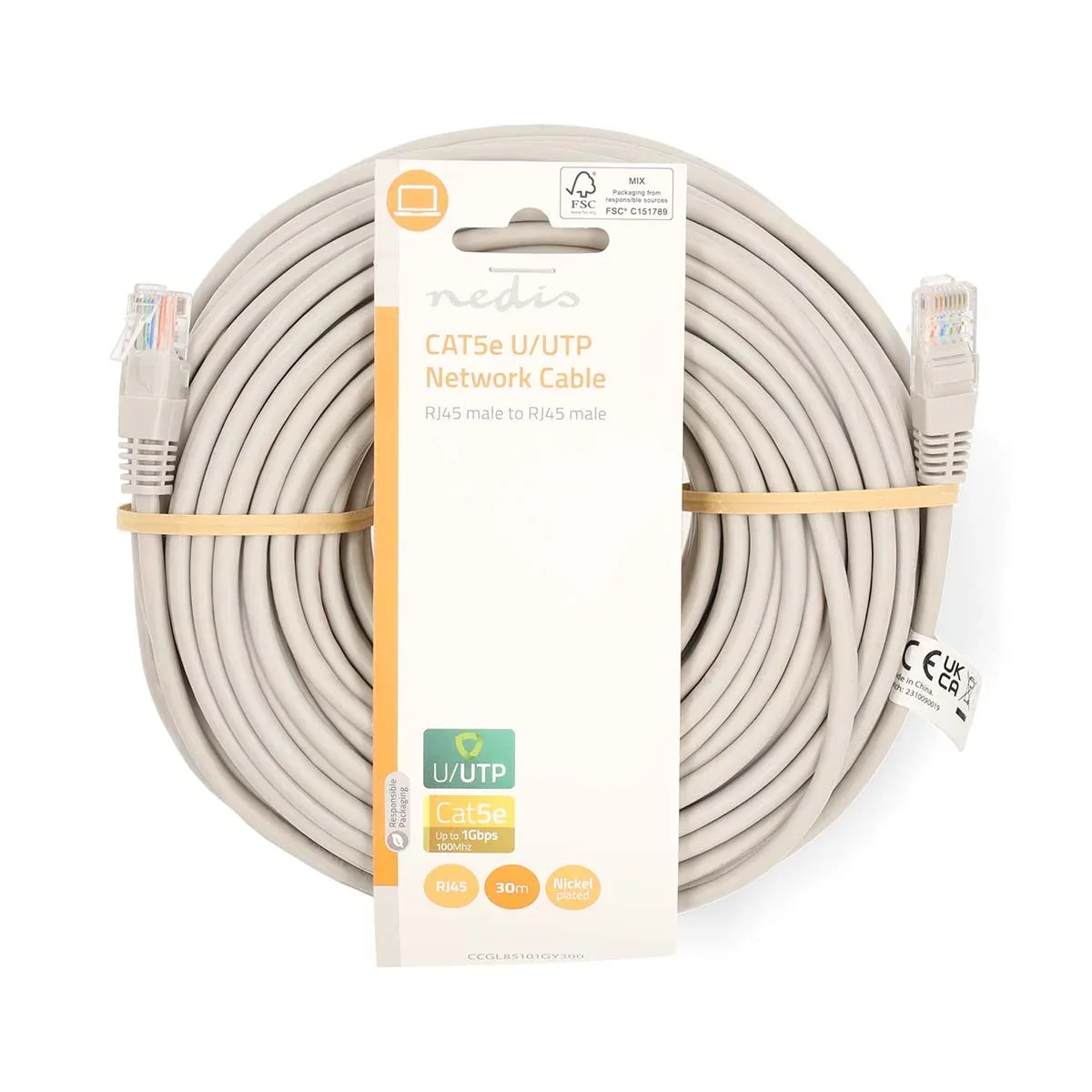 CAT5e Netwerkkabel U/UTP - RJ45 Male - RJ45 Male de Nedis – photo produit
