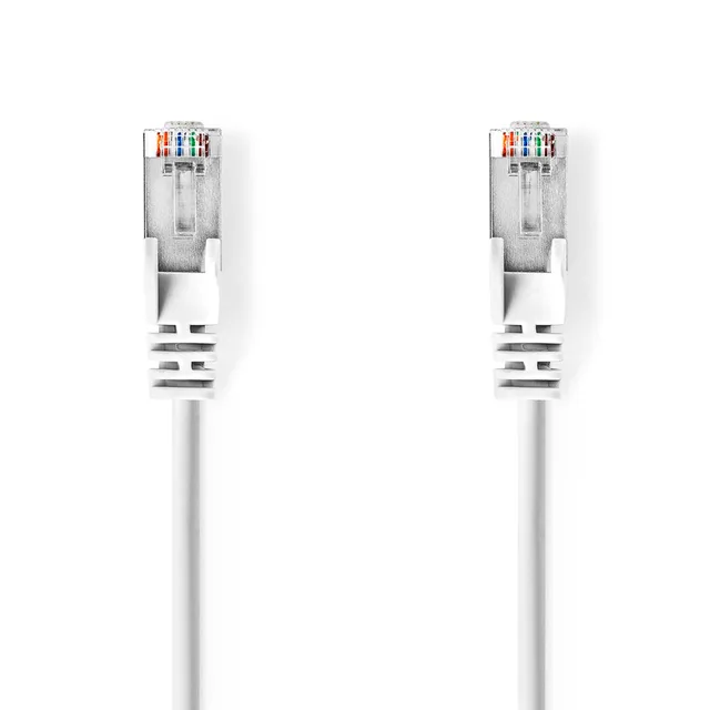 CAT5e SF/UTP-Netwerkkabel | RJ45 Male - RJ45 Male | 0,5 m | Wit