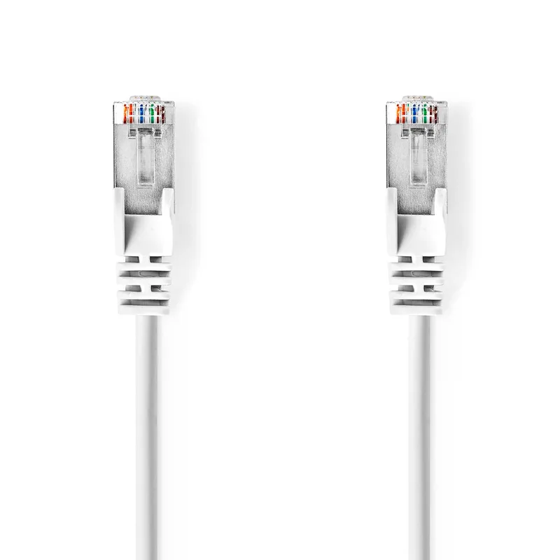 CAT5e SF/UTP-Netwerkkabel | RJ45 Male - RJ45 Male | 0,5 m | Wit från Nedis – produktbild