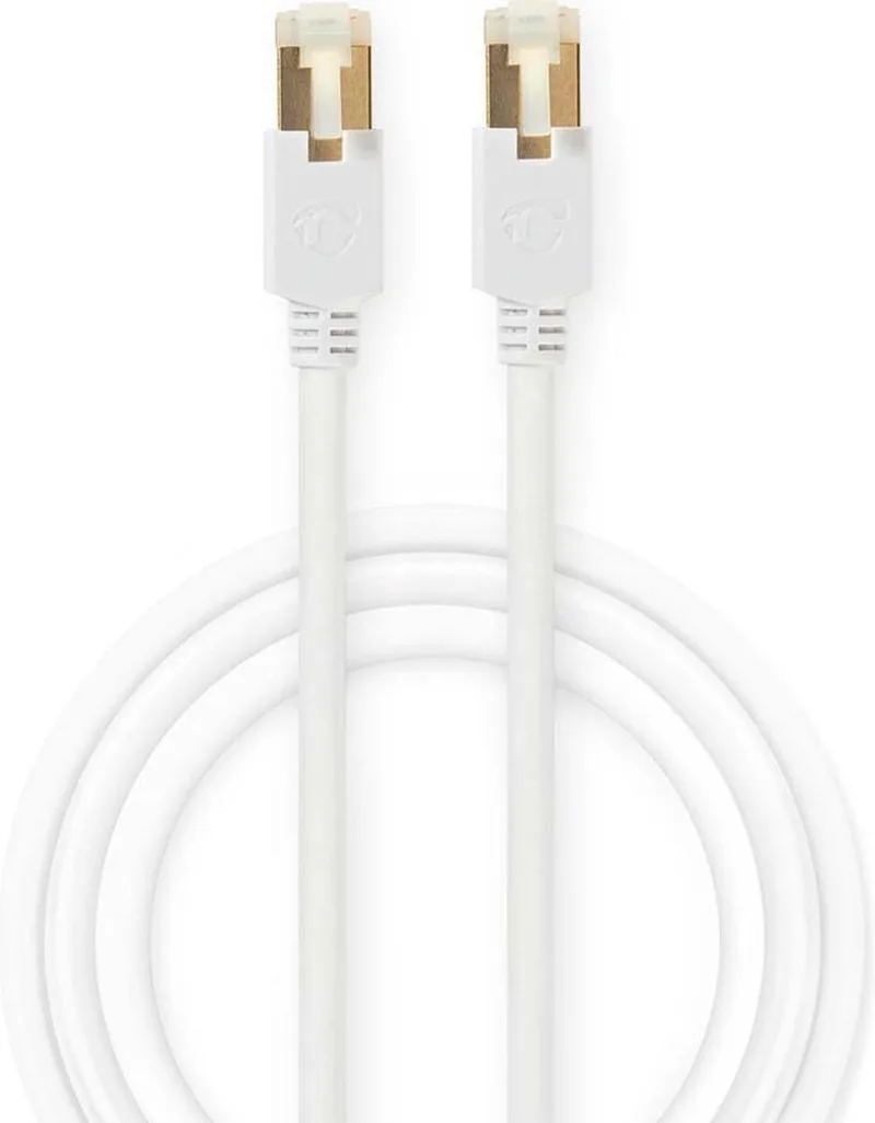 CAT6-kabel | RJ45 Male | RJ45 Male | F/UTP | 1.00 m | Rond | LSZH / PVC | Window Box från Nedis i Vit – produktbild