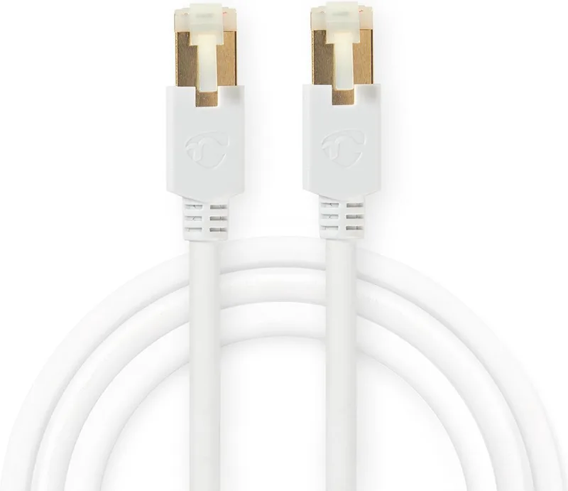 CAT6-kabel | RJ45 Male | RJ45 Male | F/UTP | 3.00 m | Rond | PVC LSZH | Wit | Window Box från Nedis i 3.00 m – produktbild