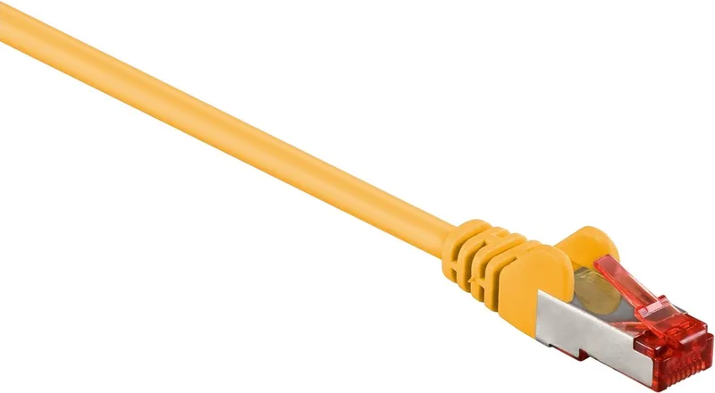 CAT6-kabel - RJ45 Male - RJ45 Male - S/FTP - 0.15 m - Rond - LSZH - Polybag by Nedis in Yellow – product photo