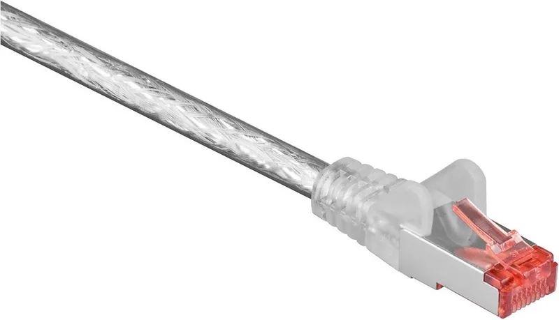 CAT6-kabel - RJ45 Male - RJ45 Male - S/FTP - 0.50 m - Rond - LSZH - Polybag de Nedis en Transparent – photo produit