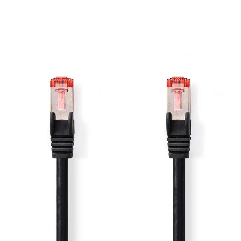 CAT6-kabel | RJ45 Male | RJ45 Male | S/FTP | 20.0 m | Rond | LSZH | Zwart från Nedis – produktbild