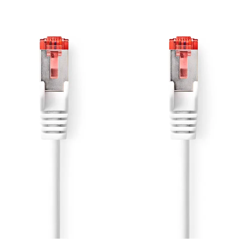 CAT6-kabel | RJ45 Male | RJ45 Male | S/FTP | 3.00 m | Rond | LSZH | Wit från Nedis – produktbild