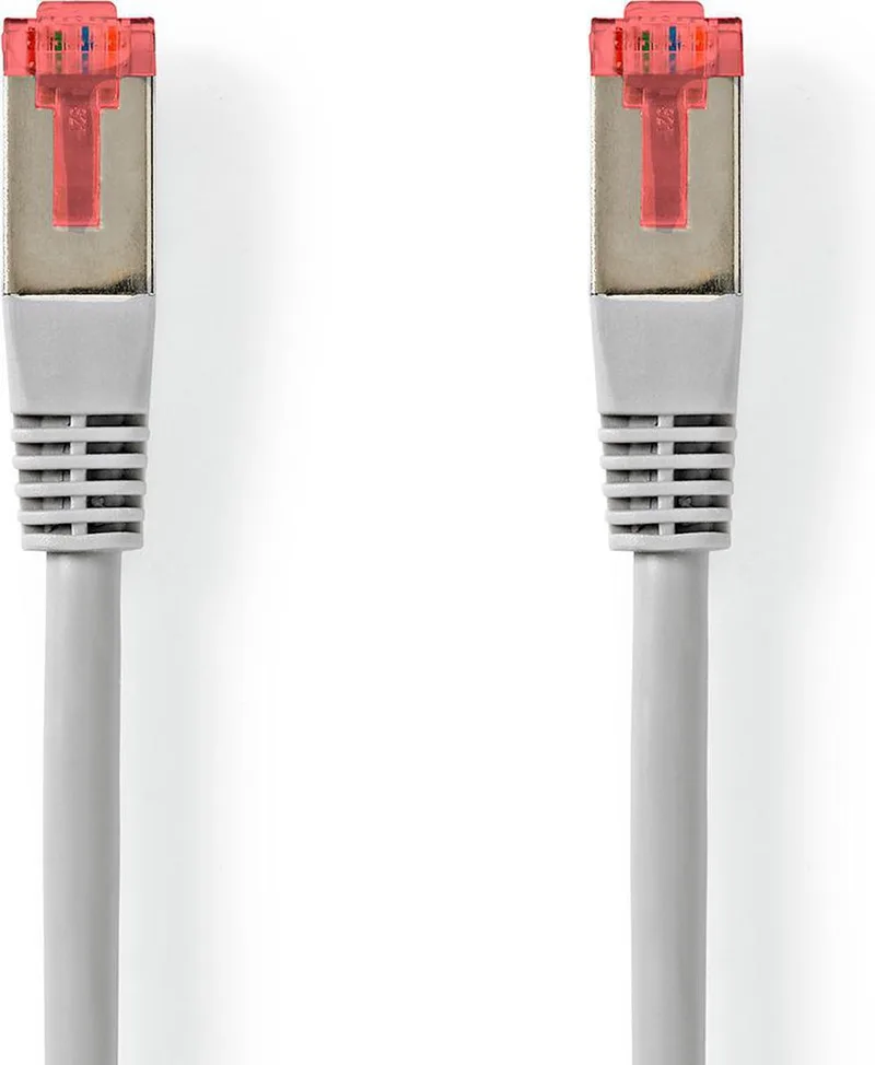 CAT6-kabel | RJ45 Male | RJ45 Male | S/FTP | 7.50 m | Rond | PVC | Label by Nedis in Grey – product photo