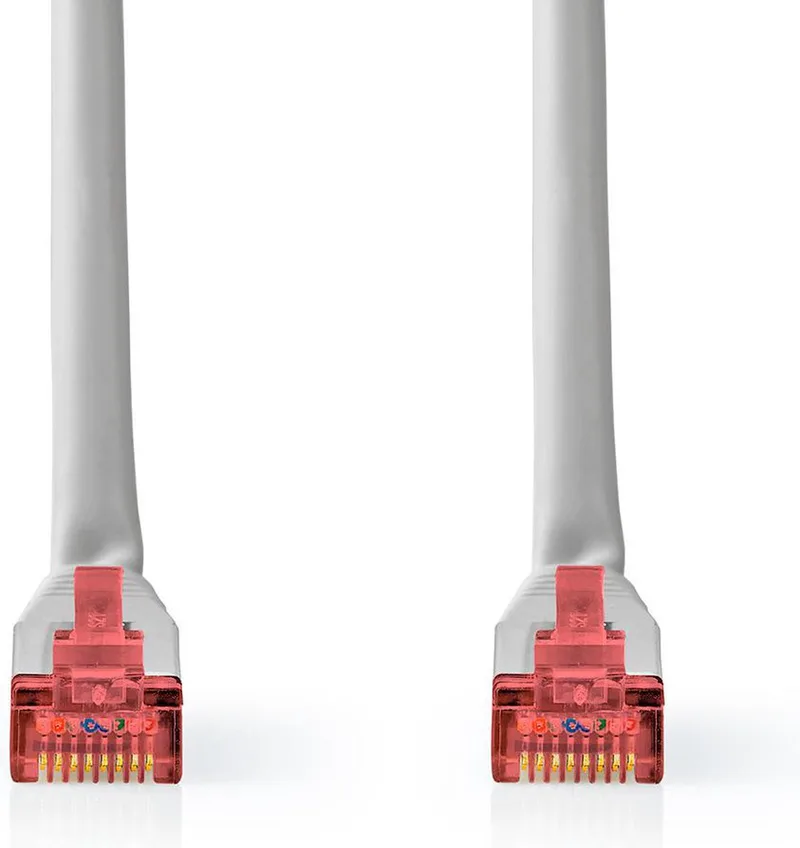 CAT6 Netwerkkabel - RJ45 Male - RJ45 Male - S/FTP - 2.00 m - Rond - PVC - Label by Nedis in Grey – product photo