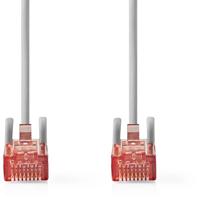 CAT6 Netwerkkabel - RJ45 Male - RJ45 Male - U/UTP - 10.0 m - Rond - PVC - Label by Nedis in Grey – product photo