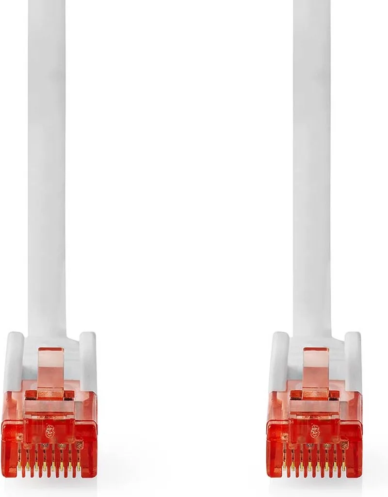 CAT6 Netwerkkabel - RJ45 Male - RJ45 Male - U/UTP - 5.00 m - Rond - PVC - Label by Nedis in White – product photo