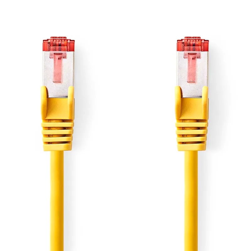 CAT6 S/FTP-Netwerkkabel | RJ45 Male - RJ45 Male | 2,0 m | Geel från Nedis – produktbild