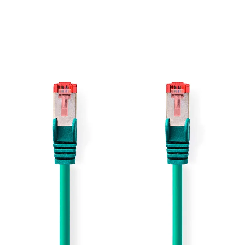 CAT6 S/FTP-Netwerkkabel | RJ45 Male - RJ45 Male | 5,0 m | Groen från Nedis – produktbild