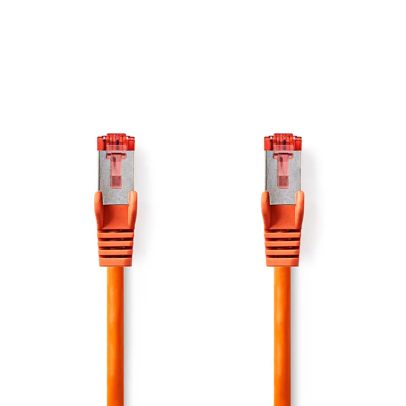 CAT6 S/FTP-Netwerkkabel | RJ45 Male - RJ45 Male | 5,0 m | Oranje från Nedis – produktbild