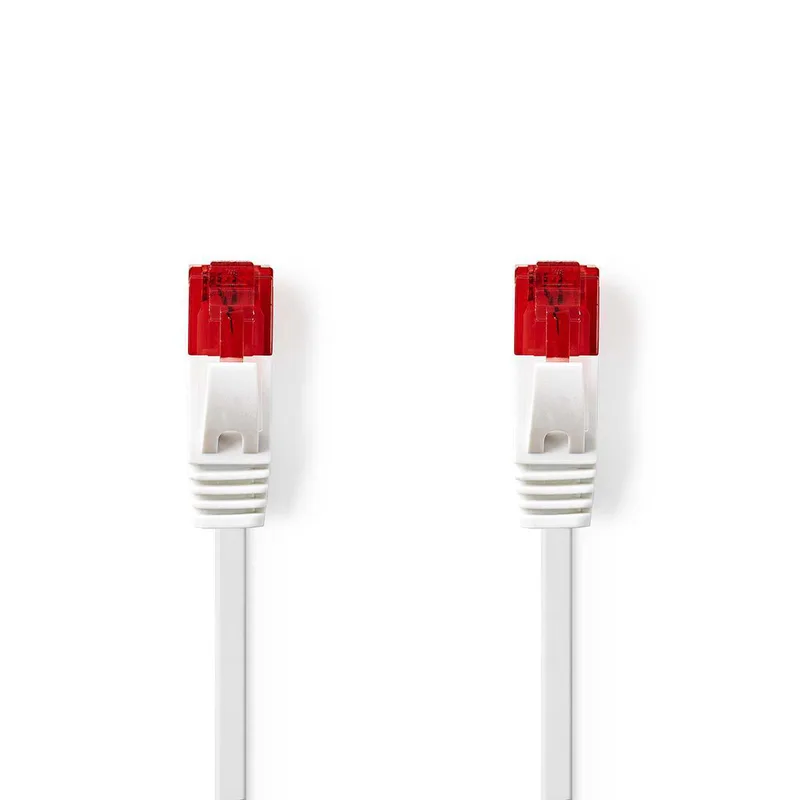 CAT6 UTP Platte Netwerkkabel | RJ45 Male - RJ45 Male | 3,0 m | Wit by Nedis – product photo
