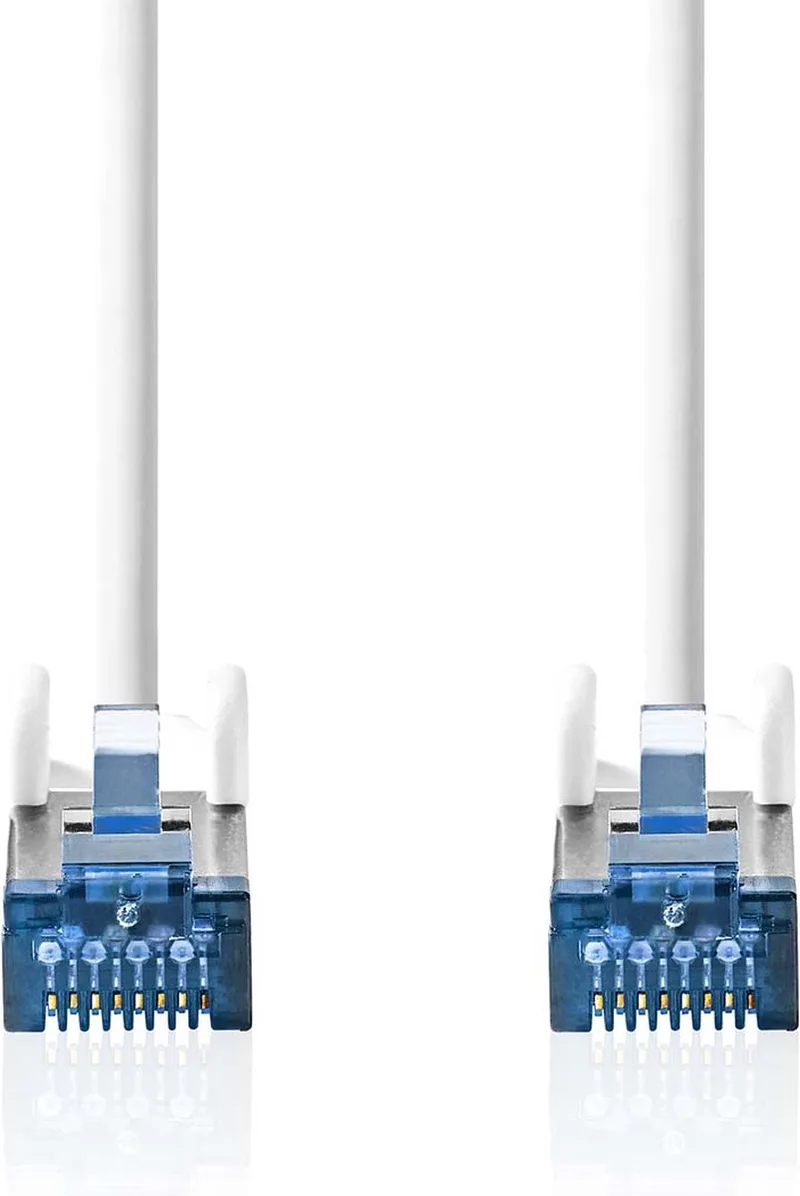 CAT6a netwerkkabel - S/FTP - RJ45 Male - RJ45 Male - 0.25 m - Snagless - Rond - LSZH - Doos från Nedis i Vit – produktbild