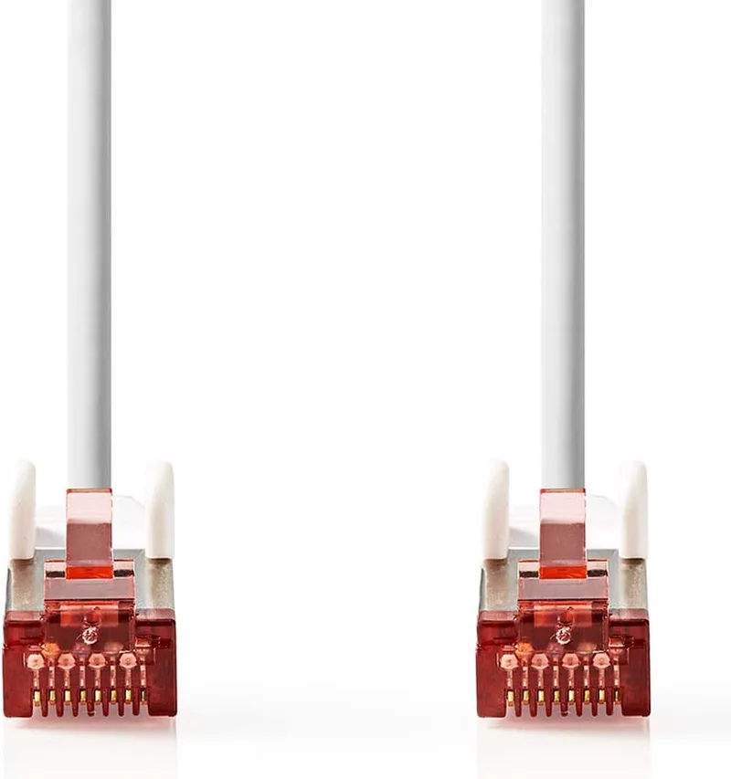 CAT6a netwerkkabel - S/FTP - RJ45 Male - RJ45 Male - 1.50 m - Snagless - Rond - LSZH - Doos van Nedis in Wit – productfoto