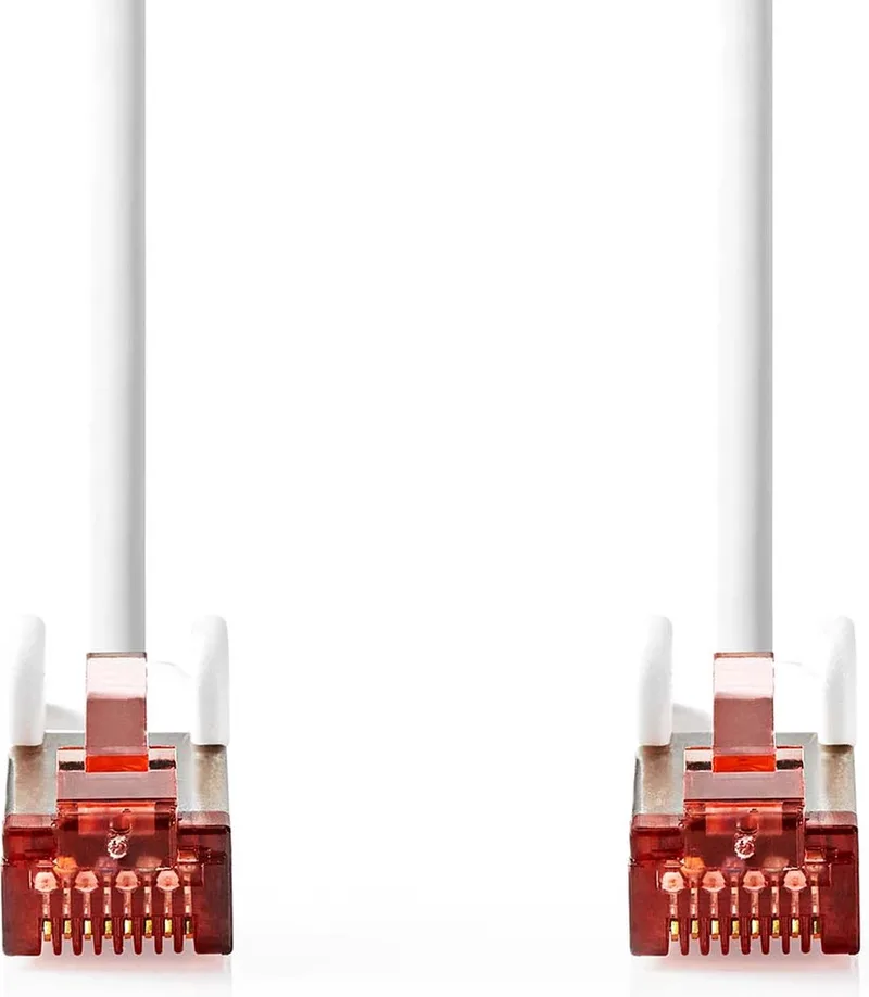CAT6a netwerkkabel - S/FTP - RJ45 Male - RJ45 Male - 10.0 m - Snagless - Rond - LSZH - Doos van Nedis in Wit – productfoto