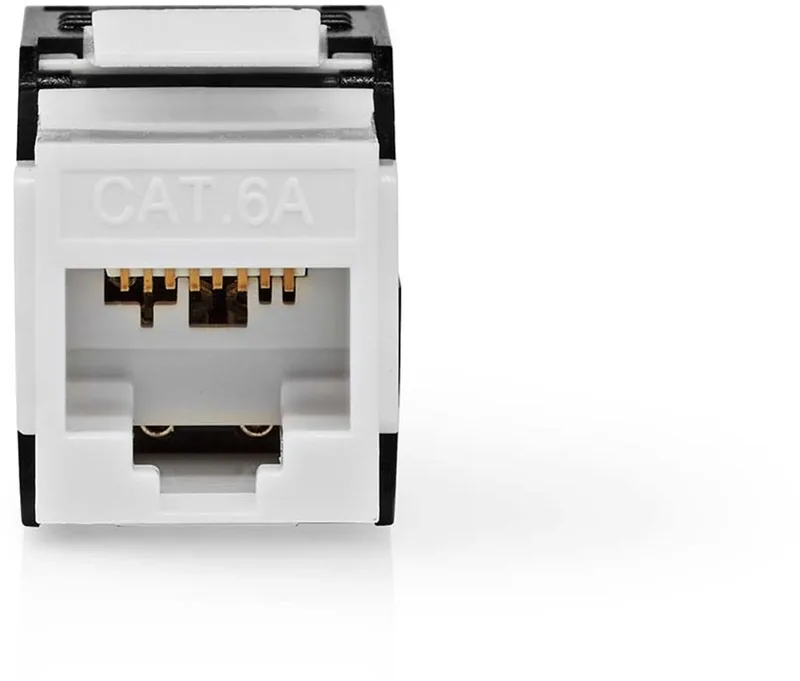 CAT6a, RJ45 Female, U/UTP, ABS, Envelop by Nedis in Black – product photo