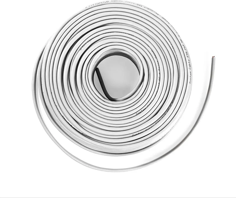 Netwerk Kabel Rol - CAT5e - Stranded - U/UTP - Koper - 100.0 m - Binnenshuis - Rond - PVC - Gift Box från Nedis i Grå – produktbild