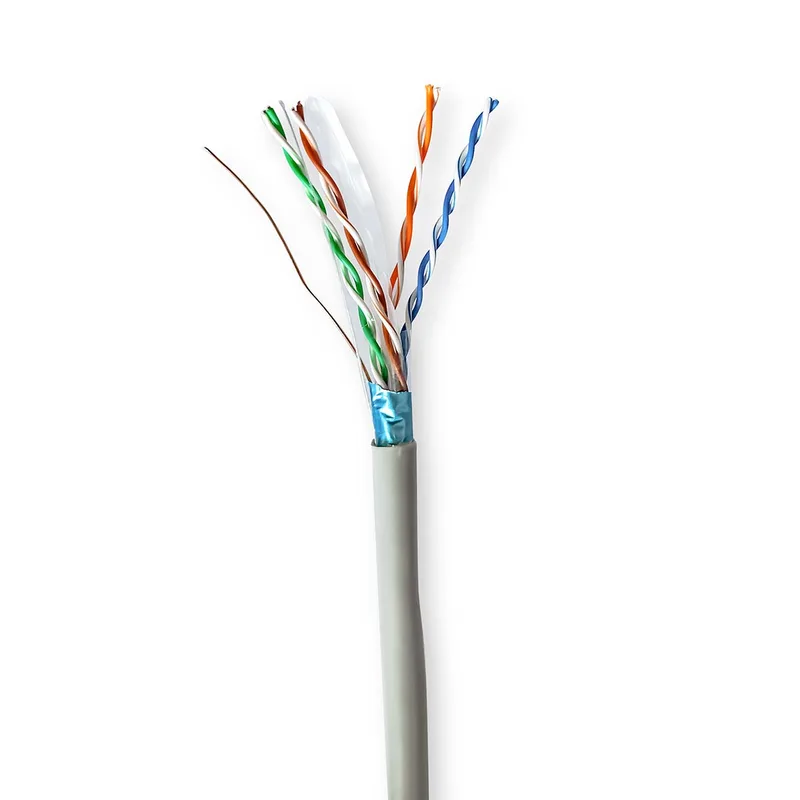 Netwerk Kabel Rol | CAT6 | Solid | F/UTP | CCA | 50.0 m | Binnenshuis | Rond | PVC | Grijs by Nedis – product photo
