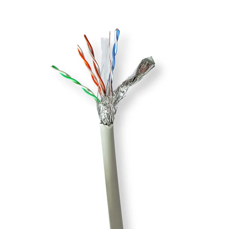 Netwerk Kabel Rol | CAT6 | Stranded | S/FTP | Koper | 305 m | Grijs van Nedis – productfoto
