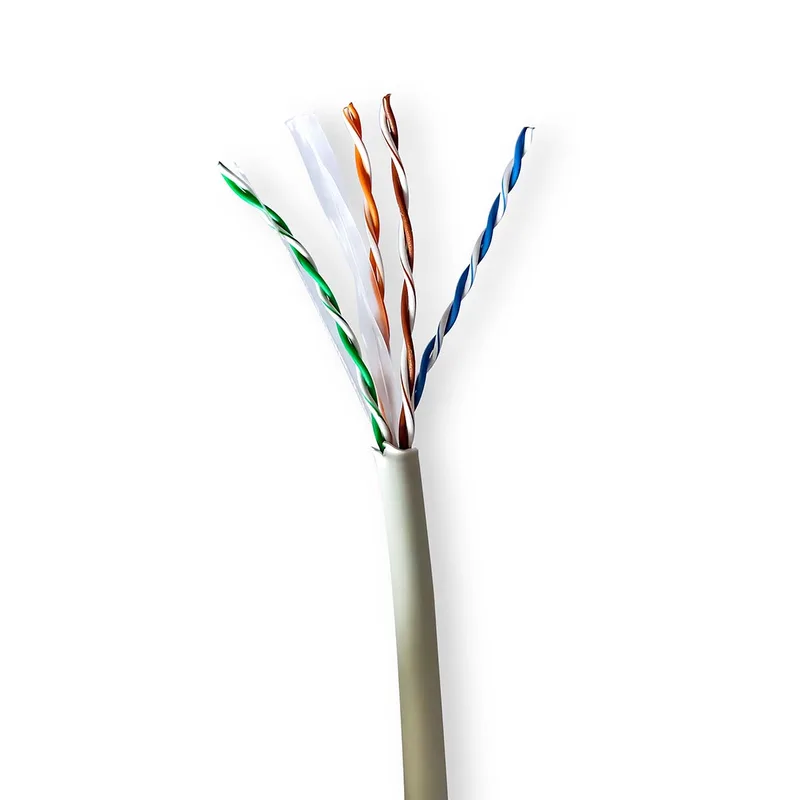 Netwerk Kabel Rol | CAT6 | Stranded | U/UTP | Koper | 100 m | Grijs by Nedis – product photo