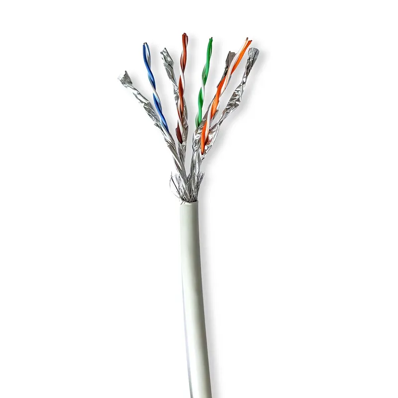 Netwerk Kabel Rol | CAT7 | Solid | S/FTP | Koper | 50.0 m | Binnenshuis | Rond | LSZH | Grijs von Nedis – Produktfoto