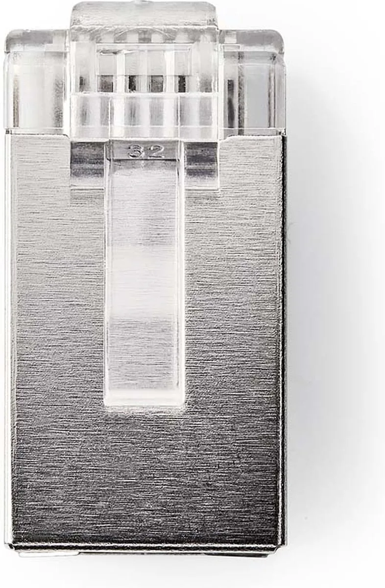 RJ45-Connector - Male - Solid STP CAT6 - Recht - Verguld - 10 Stuks - Polycarbonate - Doos från Nedis i Transparent – produktbild