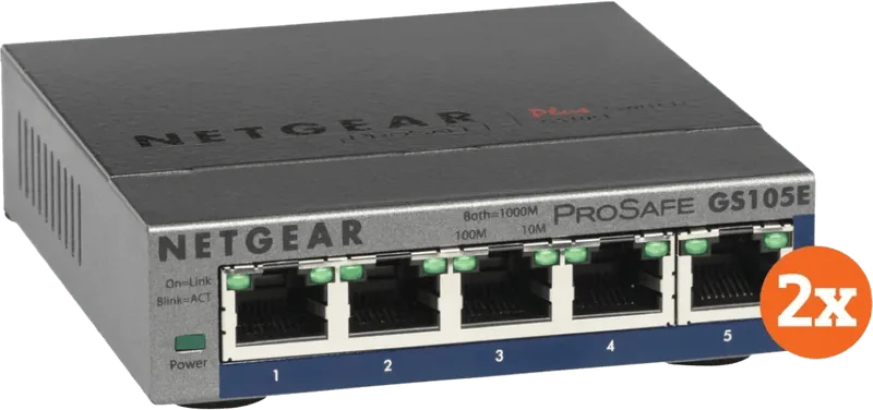 GS105E ProSafe Plus Duo Pack by Netgear – product photo