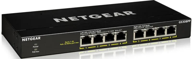 GS308PP-100EUS GS308PP Netwerk switch 16 GBit/s de Netgear – photo produit