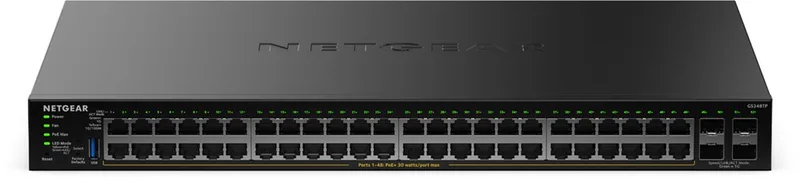 GS348TP - Netwerk Switch - Smart Managed - Gigabit - PoE+ - 48 poorten de Netgear en Noir – photo produit